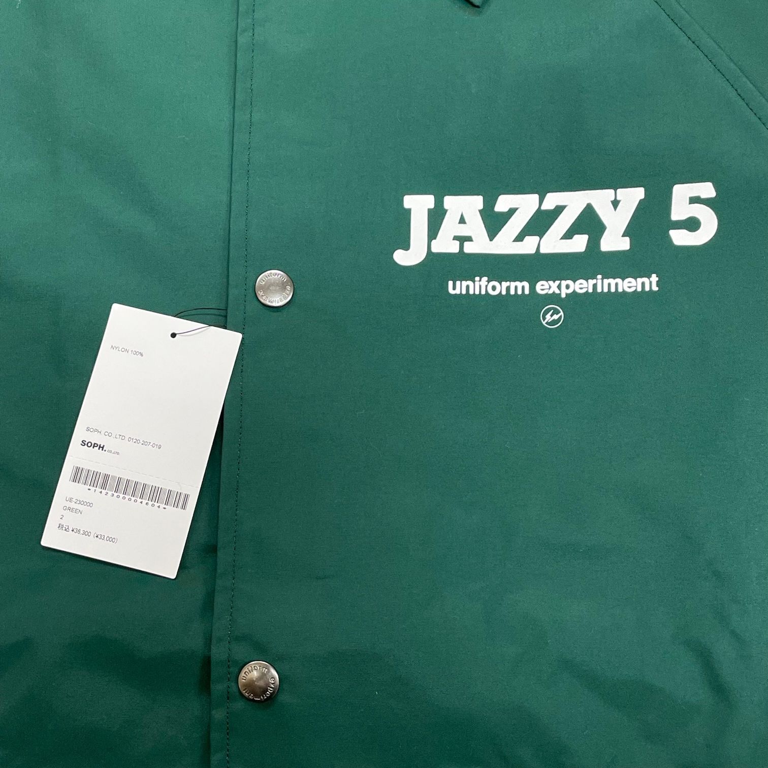 定価36300円 uniform experiment × FRAGMENT 23SS JAZZY 5 COACH 