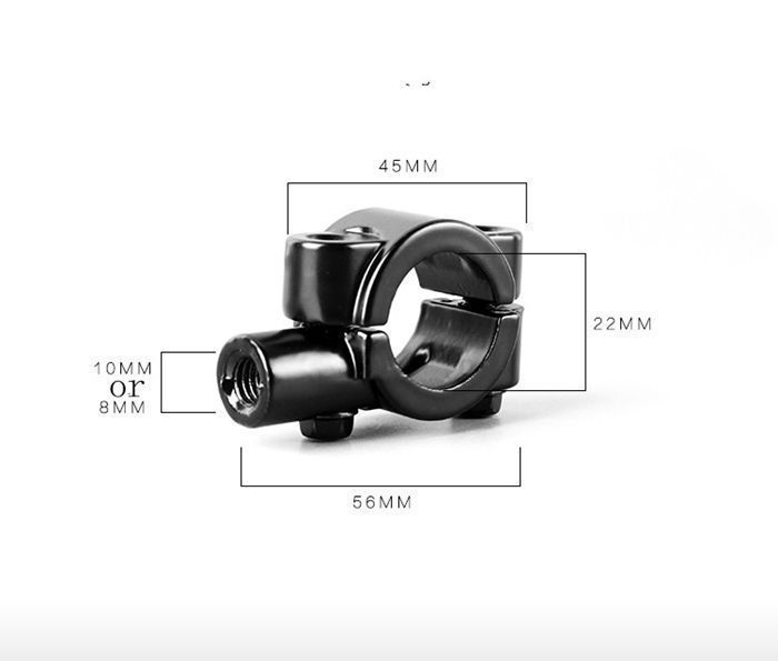 バイクミラー 即購入OK 10mm 8mm 角型 左右セット 汎用ミラー 交換 修理 視野拡大ミラー 凸面鏡 オートバイバイクunique194nrw5731