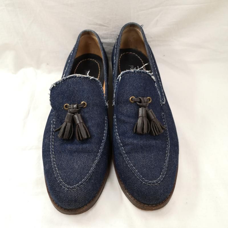 POLPETTA ポルペッタ ローファー Brilla per il gusto 別注 デニム タッセル ローファー 39 1|2