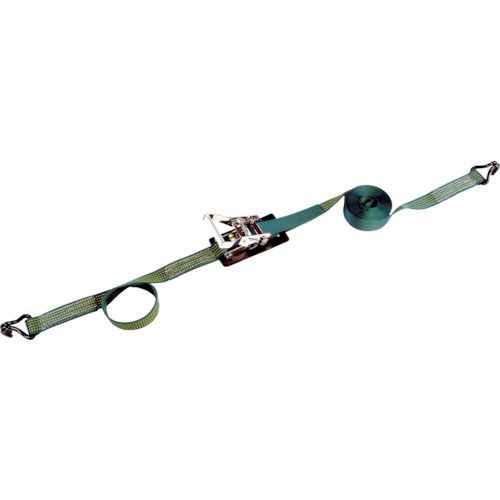 ＴＲＵＳＣＯ　強力型ベルト荷締機　７５ｍｍ幅　２５００ｋｇ　Ｊフックタイプ
