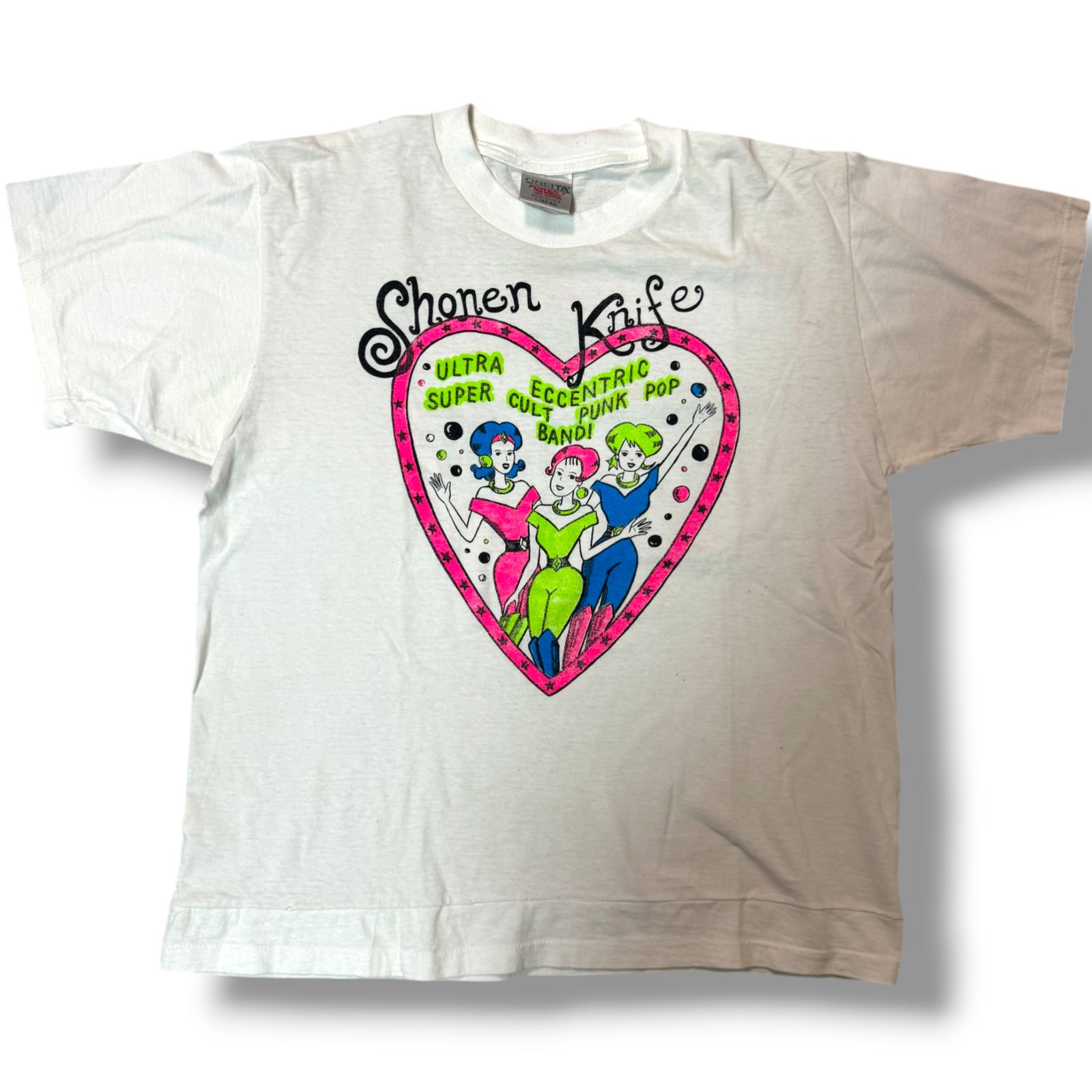 90s 少年ナイフ Heart Tシャツ 当時物 Shonen knife 1991 バンド