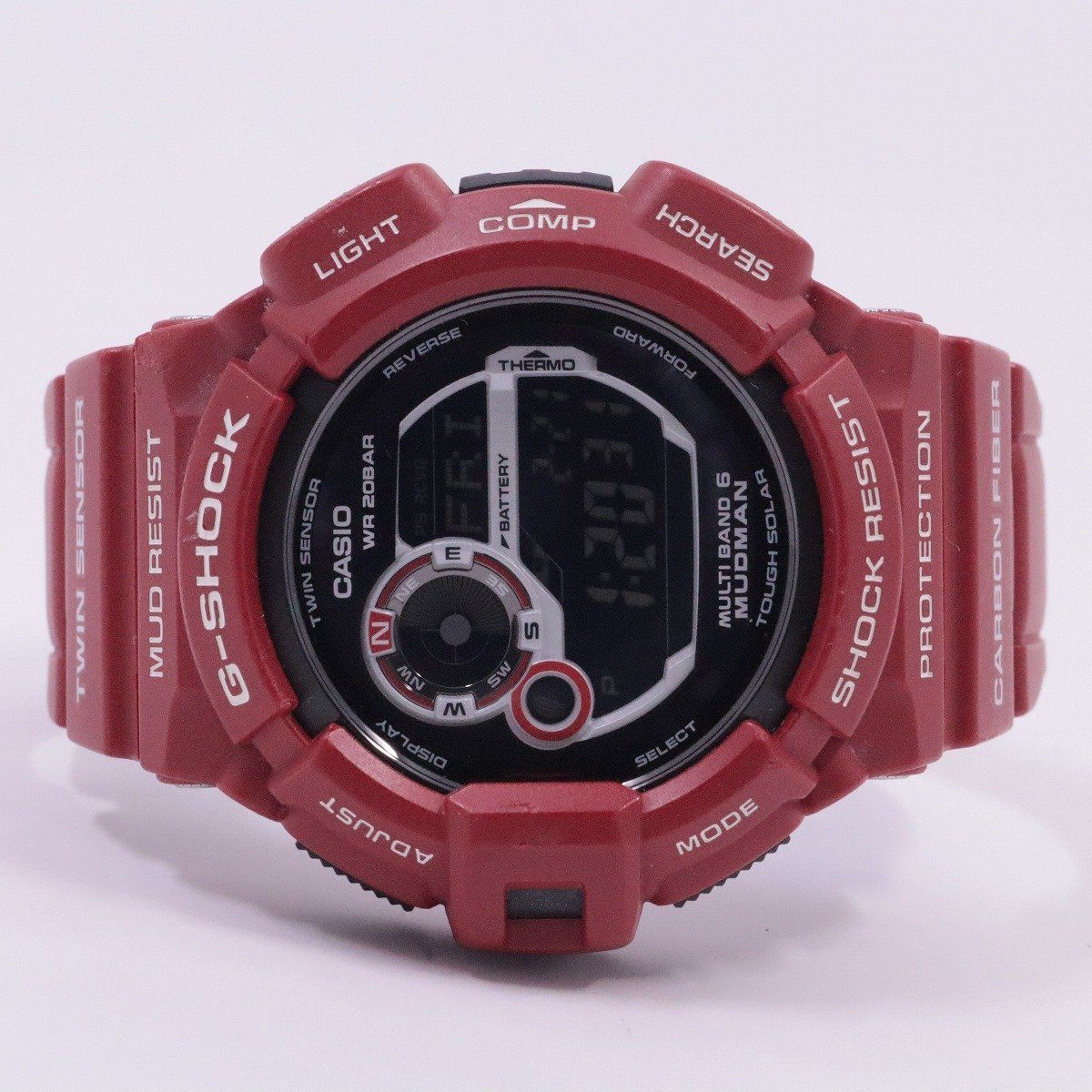 カシオ G-SHOCK マッドマン メン・イン・レスキューレッド ソーラー 