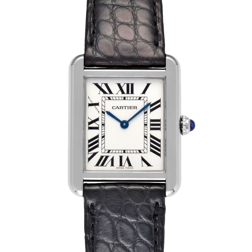 カルティエ Cartier W1018255 タンク ソロ SM 腕時計 シルバー文字盤 レディース