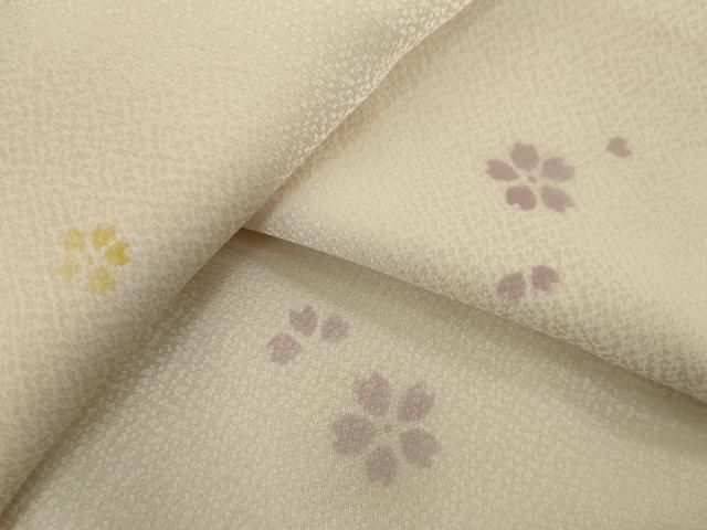 平和屋着物○長襦袢 無双仕立て 舞桜 正絹 逸品 AAAY4713ck