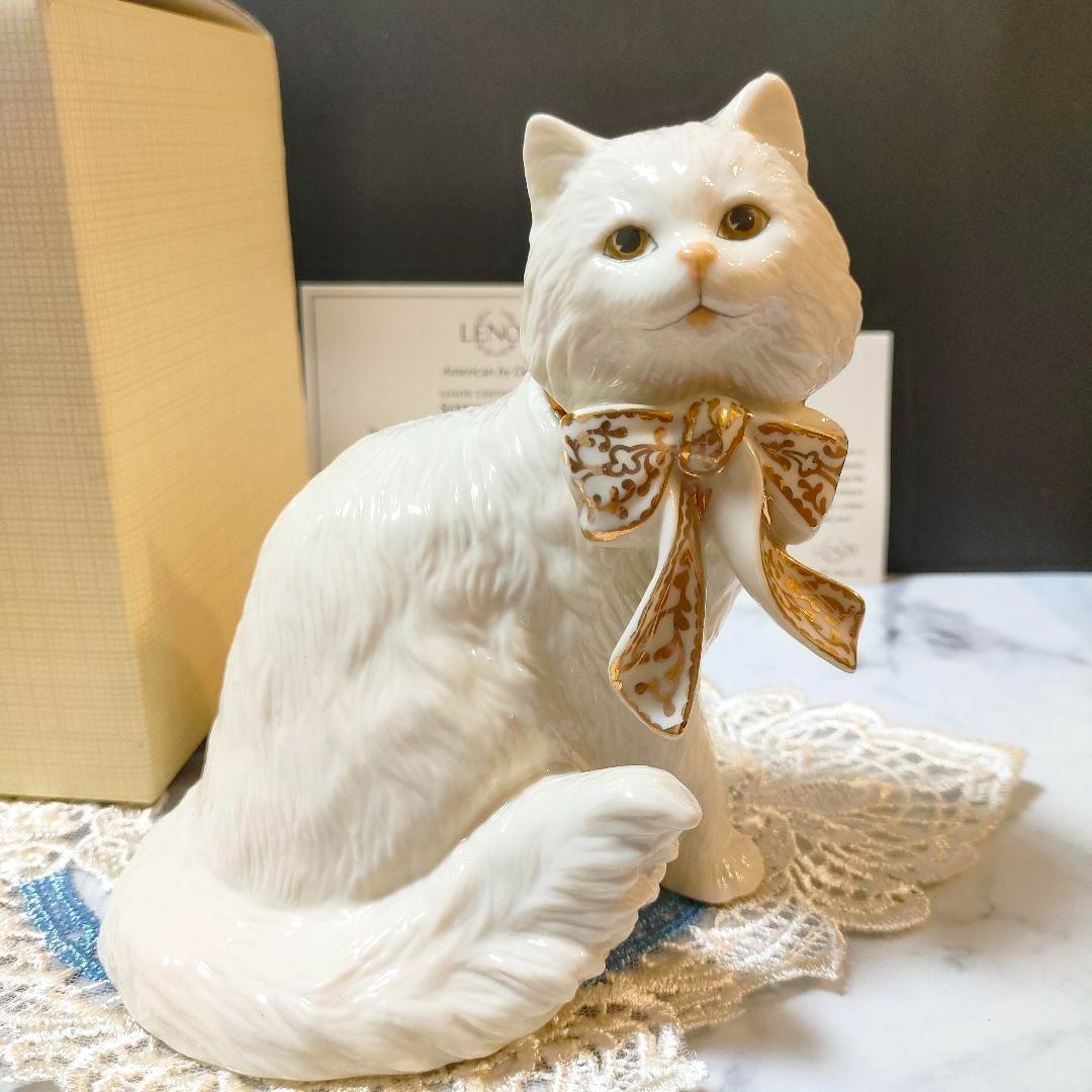ペルシャネコ　陶器製置物　ITALY 訳あり　ペルシャ猫　ねこ　置物猫オブジェ ペルシャネコ 陶器製置物 ITALY 訳あり ペルシャ猫 ねこ 置物猫