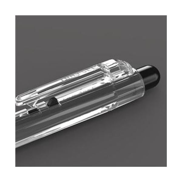  まとめ TANOSEE ノック式油性ボールペン0.7 mm 黒 軸色 クリア 100本 10本× × その他 シャープペンシル