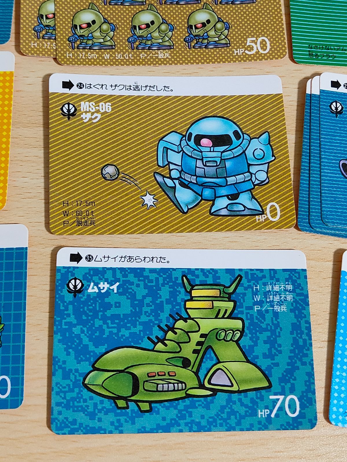aca78 SDガンダム カードダス カード 1989 バンダイ 3 7 10 12 13 14