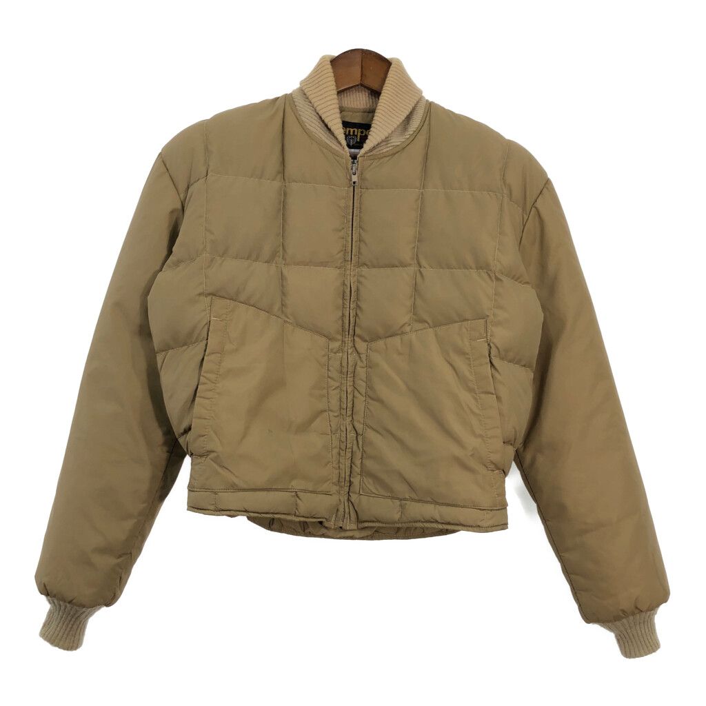 80年代 USA製 Tempco ダウンジャケット ベージュ (メンズ S) 中古 古着 