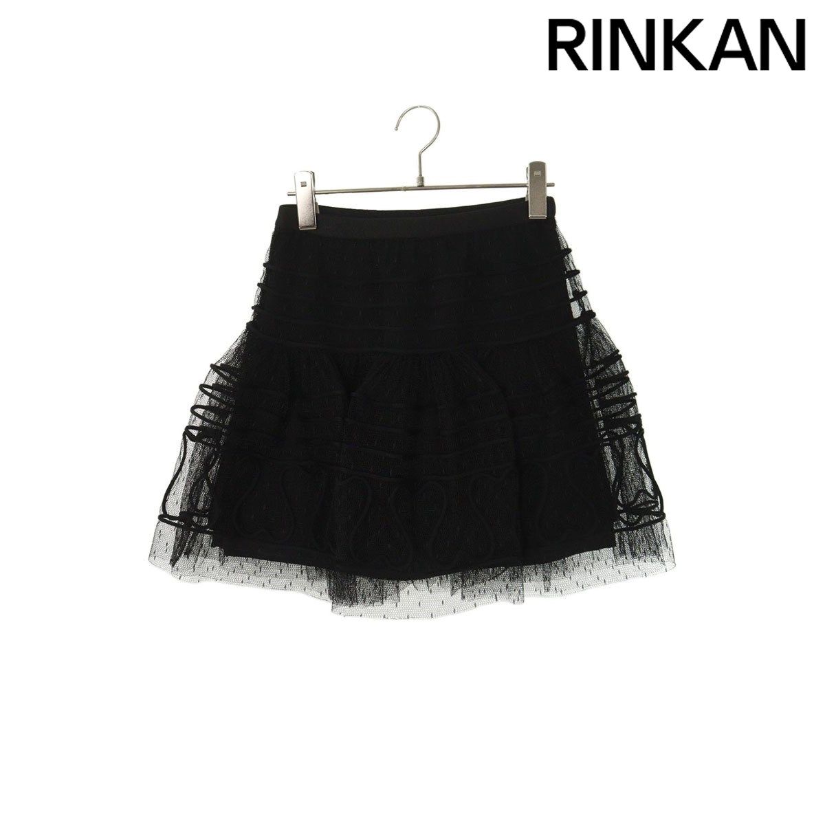 【未使用】レッドバレンティノ チュールスカート 36サイズ ブラック レッドヴァレンティノ SR3RA00I04CR チュールスカート レディース 36