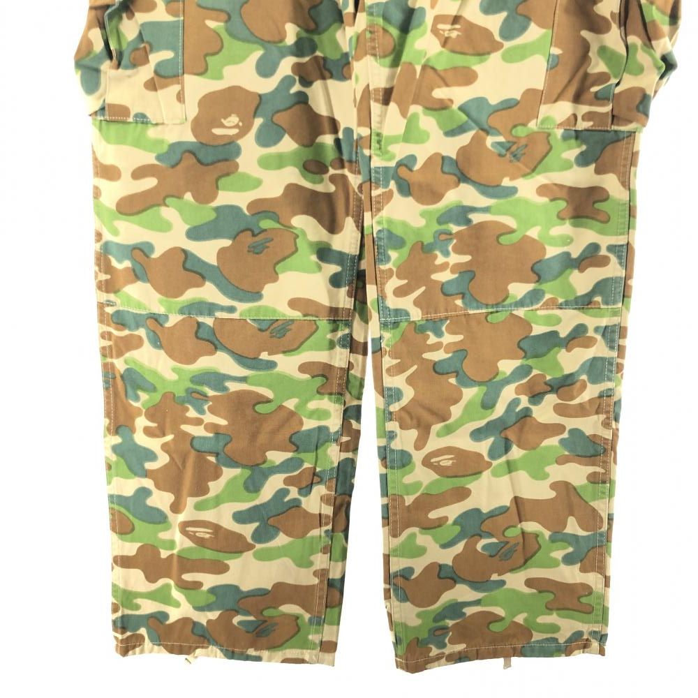 正規品 BAPE エイプ 迷彩柄 カーゴパンツ A Bathing Ape カモフラージュパンツ LサイズBAPE 正規品） A Bathing