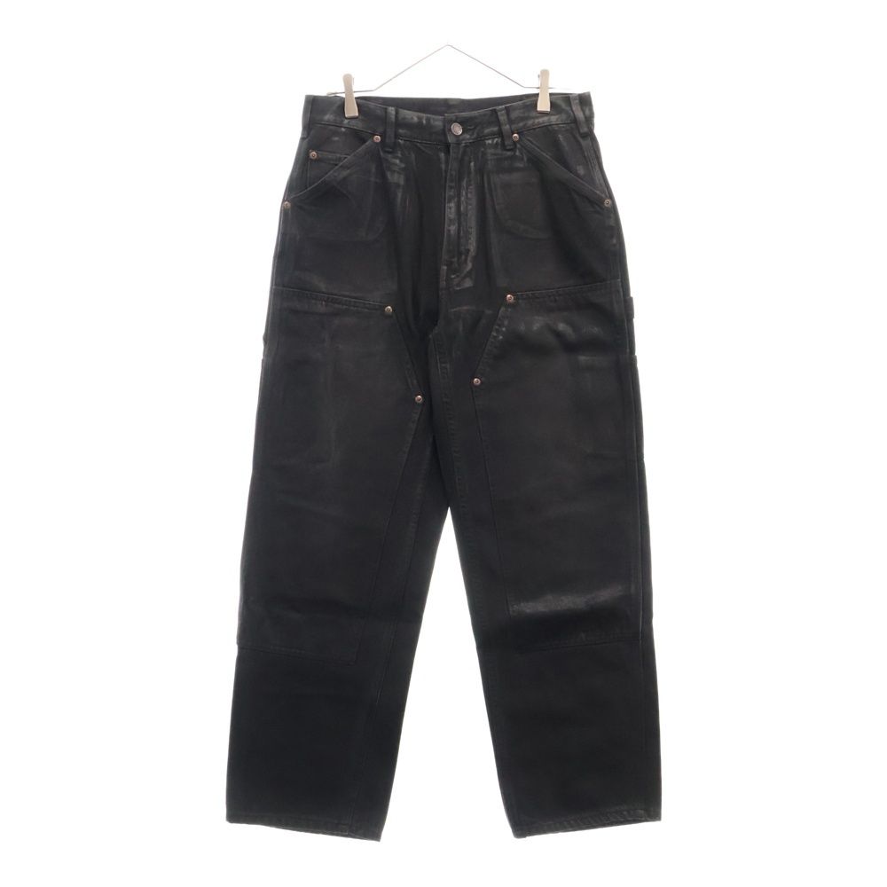 SUPREME シュプリーム 24SS×MM6 Maison Margiela Foil Double Knee Painter Pant エムエムシックスメゾンマルジェラ フォイルダブルニーペインターパンツ ブラック