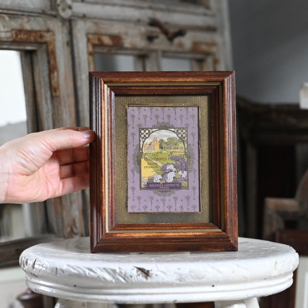 アンティーク　木製フレーム　額縁　ヴィンテージ レトロ ヴィンテージ オールド シャビーな額縁 木製フレーム 油絵3号