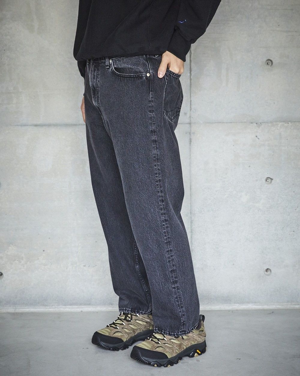 orslow オアスロウ 101 DAD'S FIT DENIM PANTS(UNISEX) BLACK DENIM