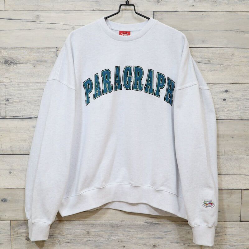 新品 paragraph パラグラフ トレーナー ユニセックス グレー メランジ