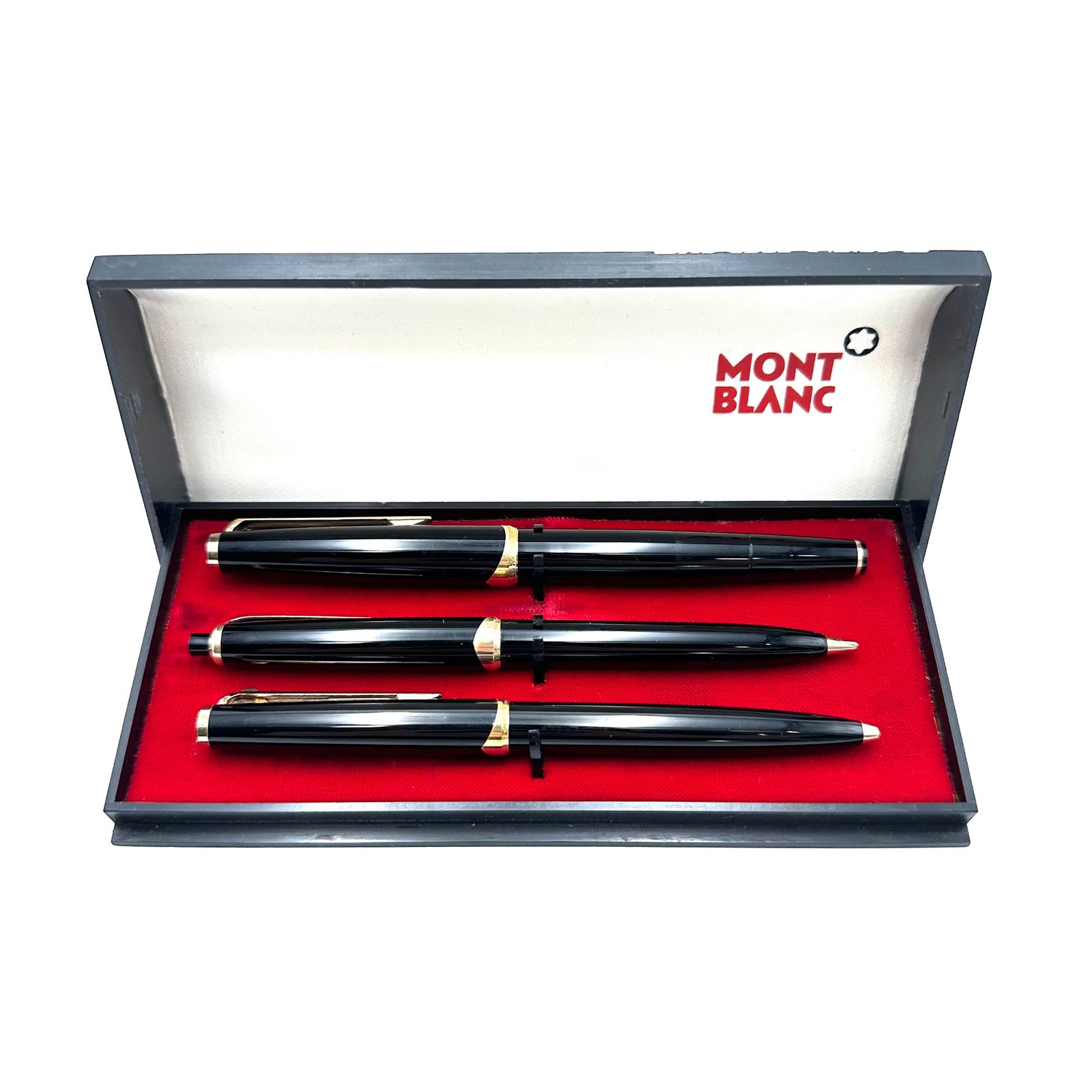【3本セット】MONTBLANC　モンブラン　万年筆　シャープペン　ボールペン 美品】MONTBLANC モンブラン 万年筆 ボールペン シャープ