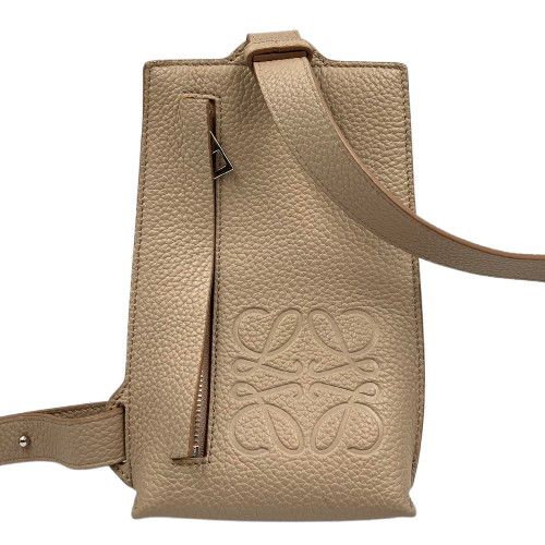 『2年保証』 LOEWE ロエベ バーティカル ボディバッグ ベージュ ショルダー バッグ