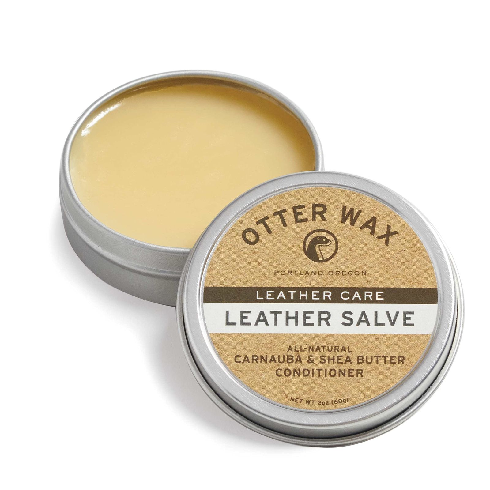 Otter Wax レザーサルブ | 2オンス | オールナチュラル ユニバーサルコンディショナー | 米国製 