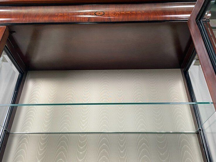 無限の可能性のある GS24 クラシック 象嵌 細工 飾り棚 キュリオケース ガラス キャビネット アンティーク スタイル 神奈川県秦野市 A4