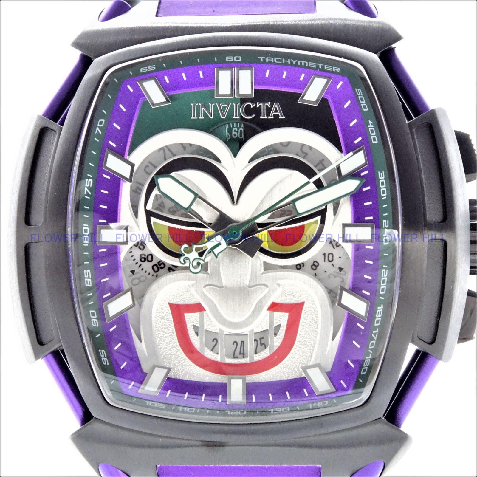 INVICTA インビクタ 腕時計 43734 クォーツ クロノグラフ ジョーカー DCコミックス シリコンバンド