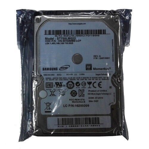 Seagate Samsung 750GB ST750LM022 5400RPM SATA 2.5