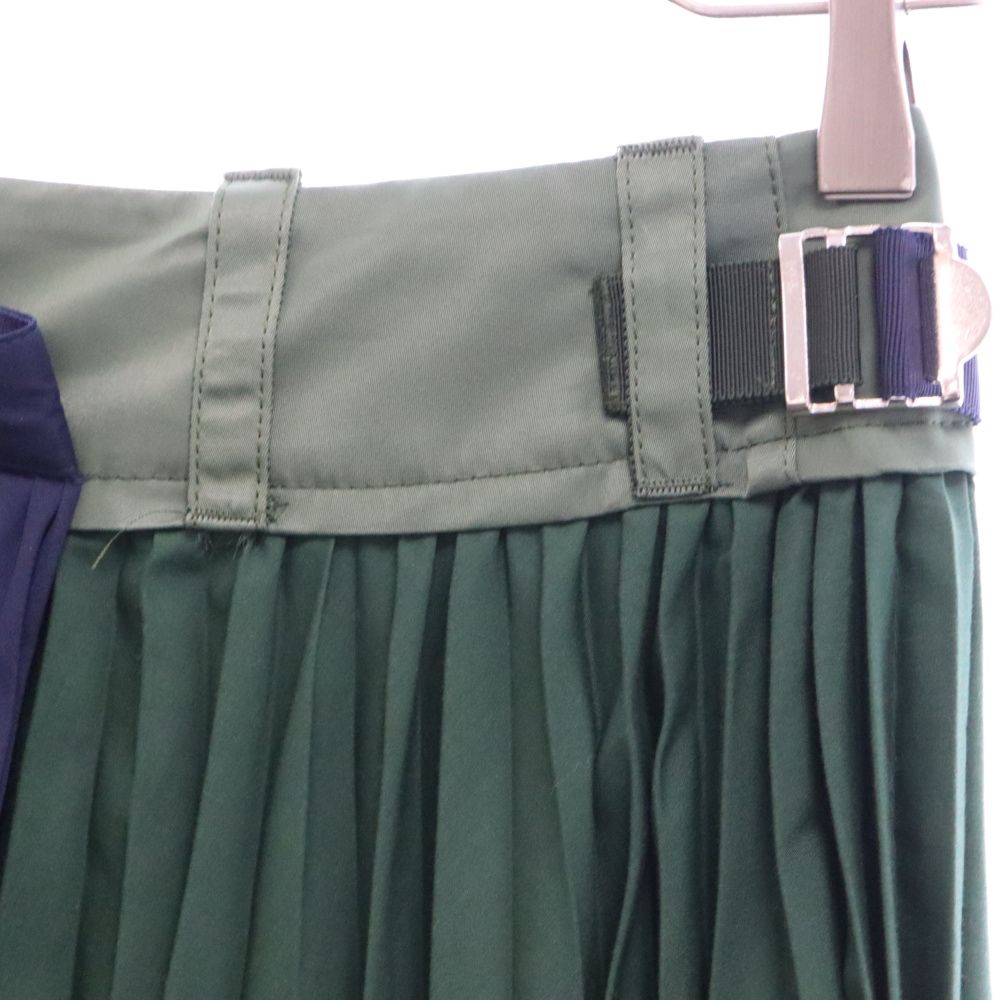 Sacai (サカイ) 20SS Cotton Poplin Pleated Skirt コットン ポプリン