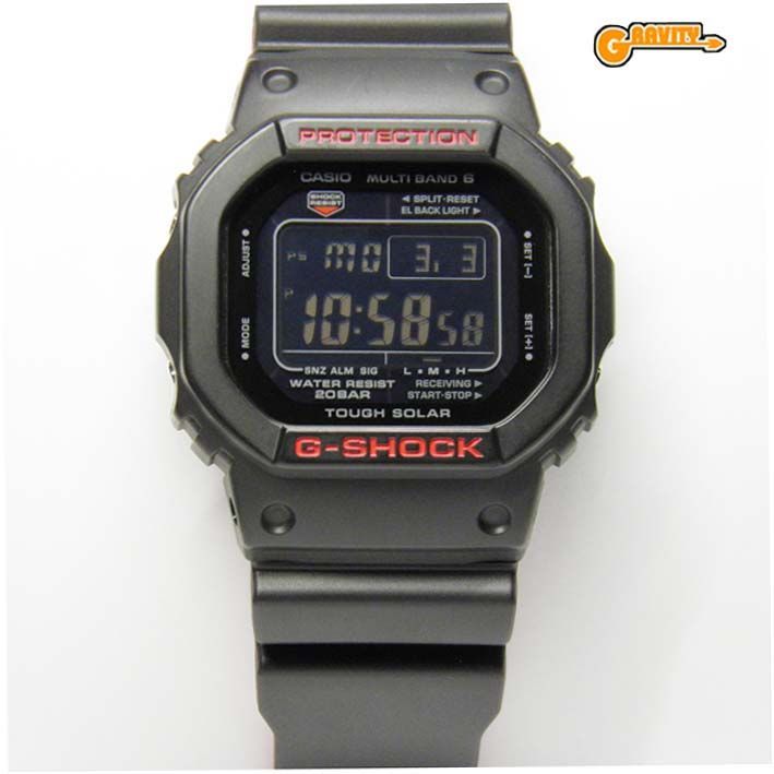 CASIO(カシオ)G-SHOCK(ジーショック)Gショック GW-5000HR-1JF Black u0026 Red Series(ブラック＆レッドシリーズ)【美】