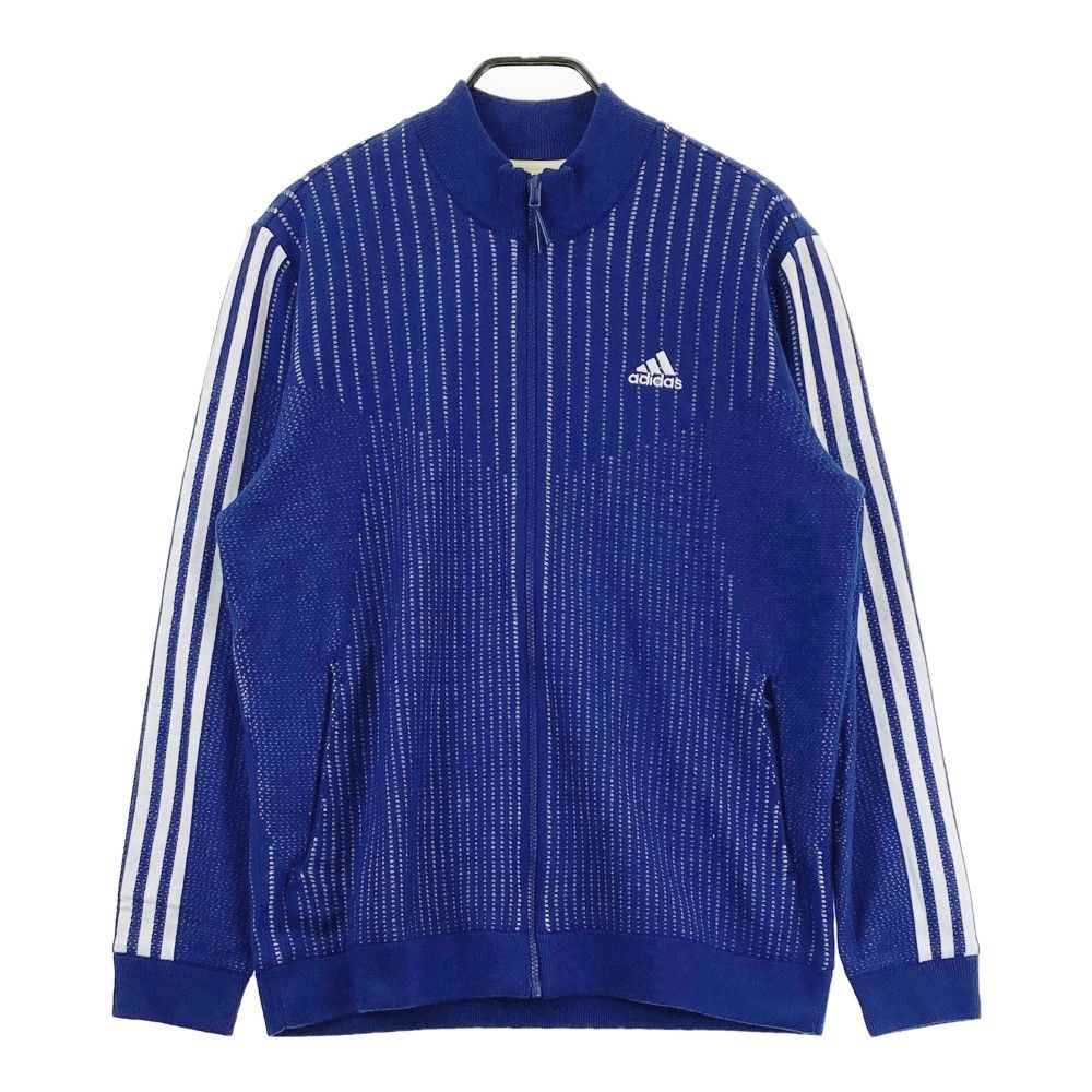 サイズ：O ADIDAS GOLF アディダスゴルフ  裏地付 ニットジャケット  ブルー系 [240101349763] ゴルフウェア メンズ ストスト