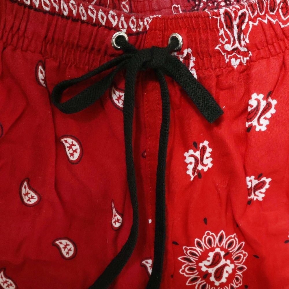 Children of the discordance チルドレンオブザディスコーダンス VINTAGE BANDANA PATCH SHORT PANTS ヴィンテージ バンダナショーツ ハーフパンツ レッド COTDPT-328 B