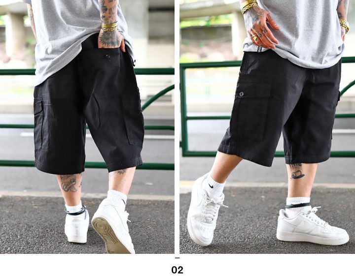 極太 カーゴショーツ ハーフデニム ブラック bboy レア00s超極太 NUMEN