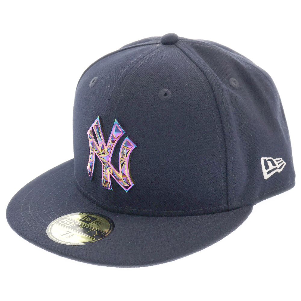 NEW ERA (ニューエラ) 59FIFTY METAL BADGE メタルバッチ ニューヨークヤンキース ベースボールキャップ 帽子 ネイビー