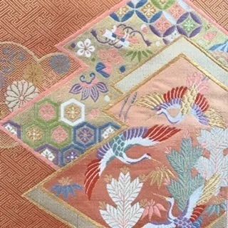 大人気商品 :kimono:美品 正絹 佐賀錦 帯 テーブルランナー 兼