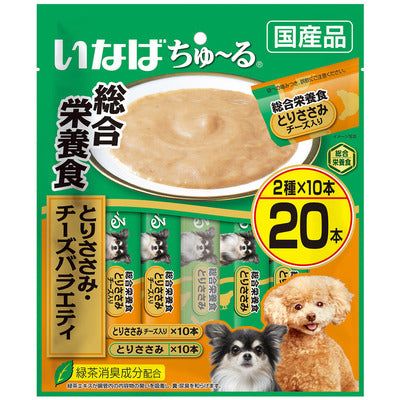 いなば ちゅーる 総合栄養食 とりささみ チーズバラエティ 14g×20本入り 1ケース16袋