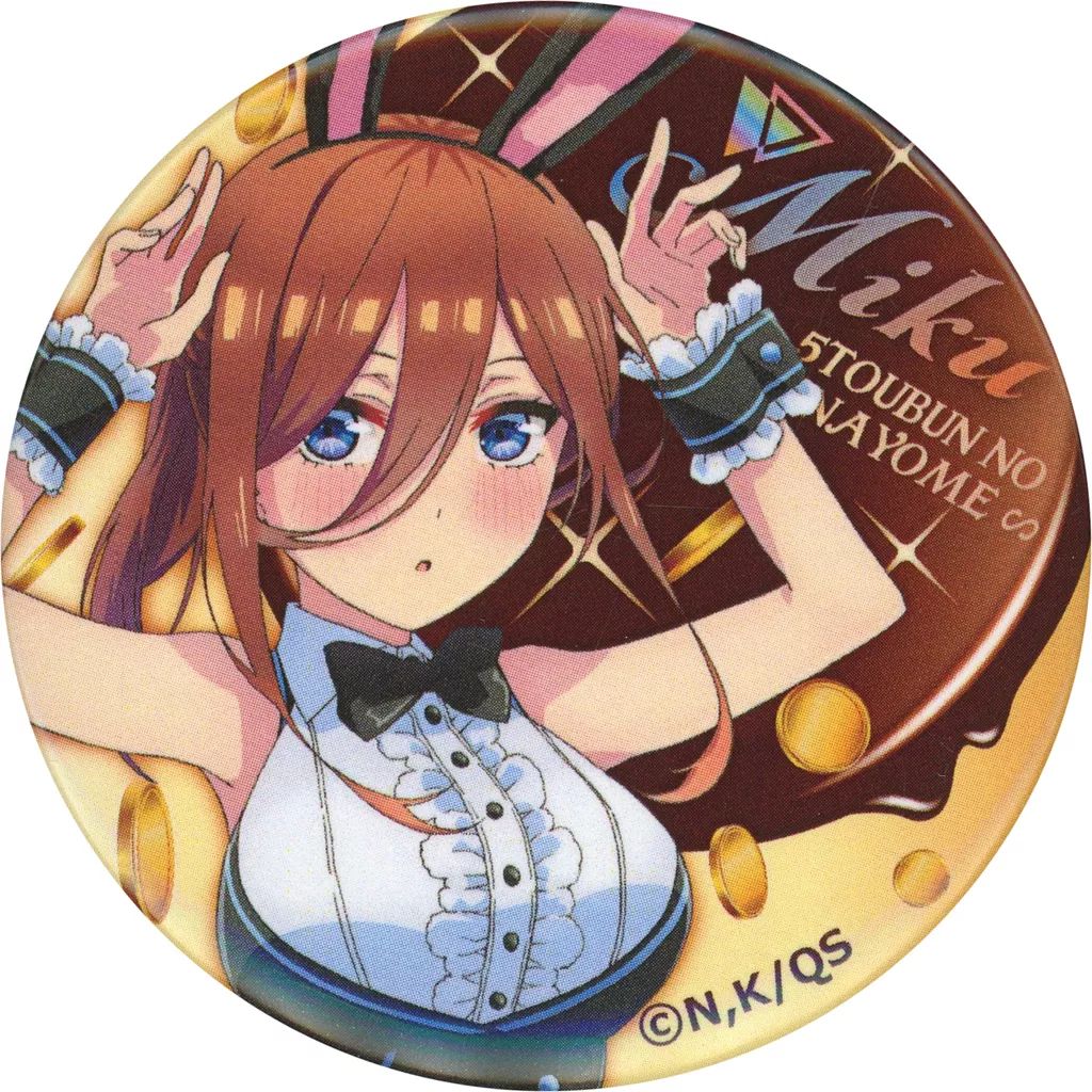 五等分の花嫁 あにしゅが Anisugar プリン 缶バッジ 中野三玖 バニー 中古】バッジ・ビンズ 中野三玖 缶バッジ(Anisugarプリン ＜5