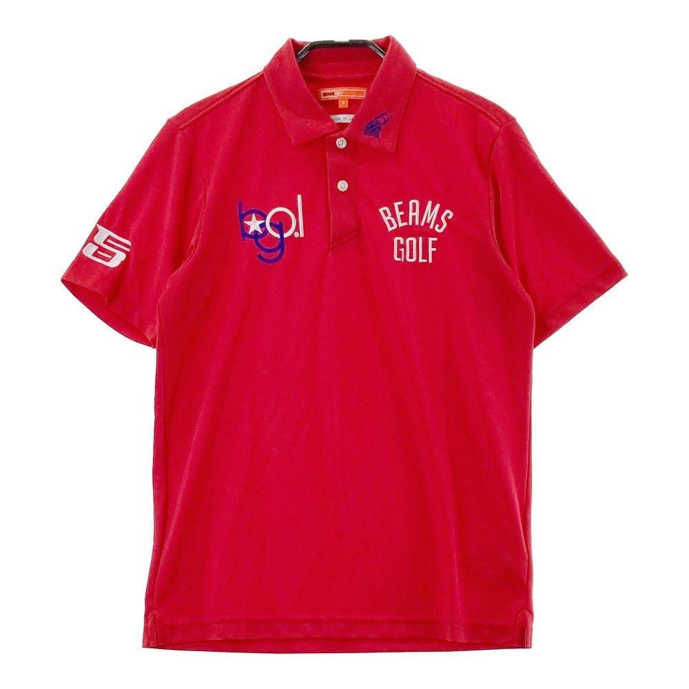サイズ：S BEAMS GOLF ビームスゴルフ 半袖ポロシャツ レッド系