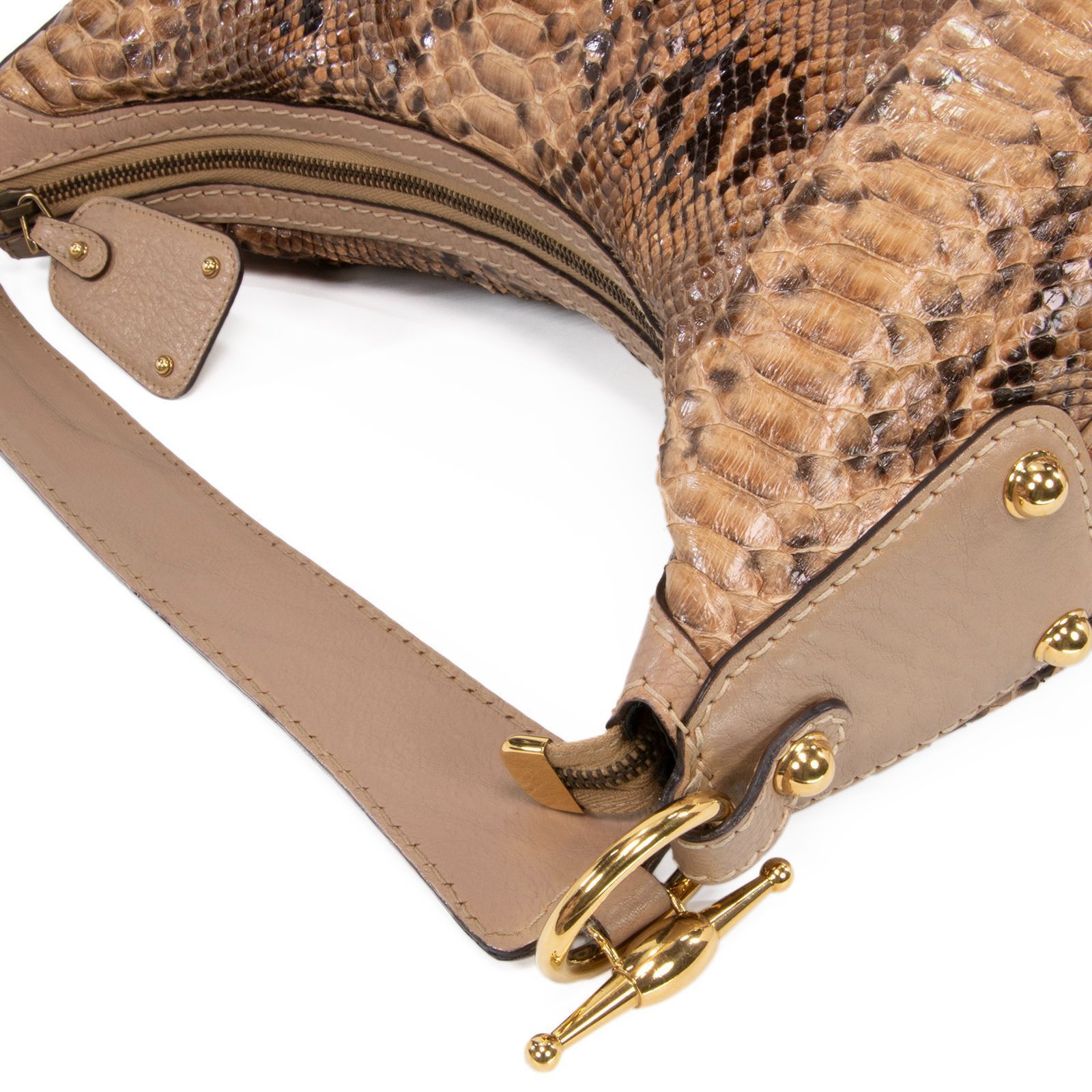 希少パイソン本革　GUCCI グリニッジ　ワンショルダーバッグ ホースビット 本物 送料無料 グッチ ハンドバッグ ワンショルダーバッグ