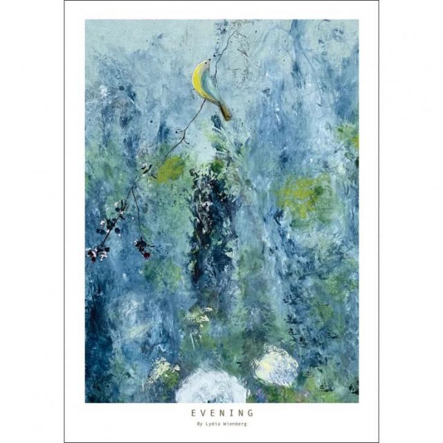 Lydia Wienberg | Evening | A3 アートプリント/アートポスター 北欧 デンマーク インテリア 風景 自然 植物 花 フラワーアート フラワーベース かわいい おしゃれ