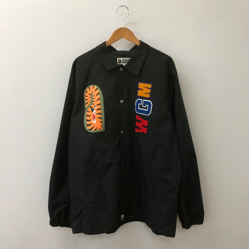 A BATHING APE アベイシングエイプ SHARK COACH JACKET 001LJH801013M シャーク コーチジャケット ライトアウター 142-250506-kk-12-tei