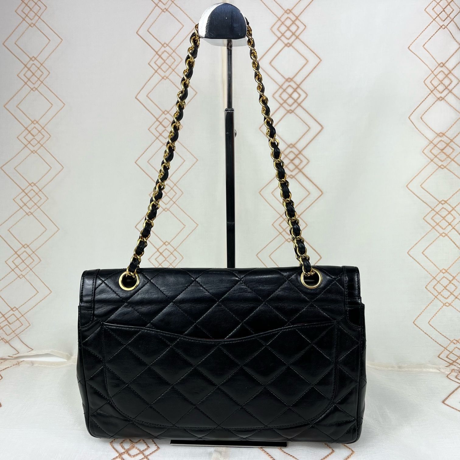 ☆極美品☆ CHANEL シャネル マトラッセ 25 ラムスキン レザー W