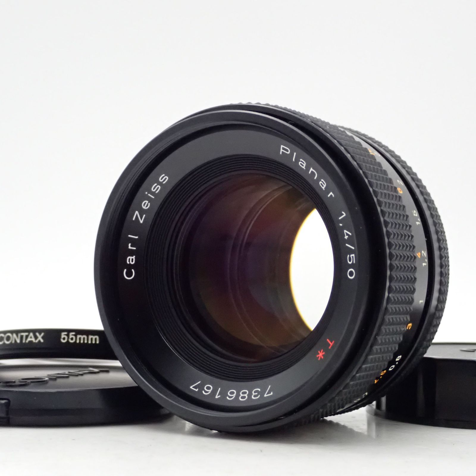 極上品 CONTAX Carl Zeiss Planar 50mm F1.4 MMJ C/Yマウント 標準 単焦点