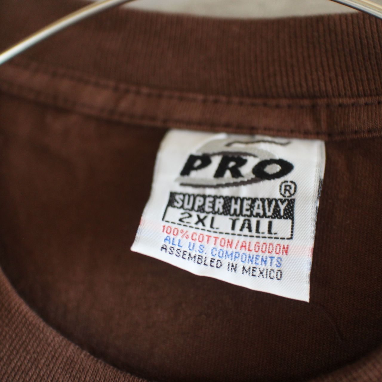 【LA直輸入】PRO5 "highlife" DARK BROWN 6.7oz HEAVYWEIGHT TEE S～3XL-TALL プロ5　プロクラブより厚地