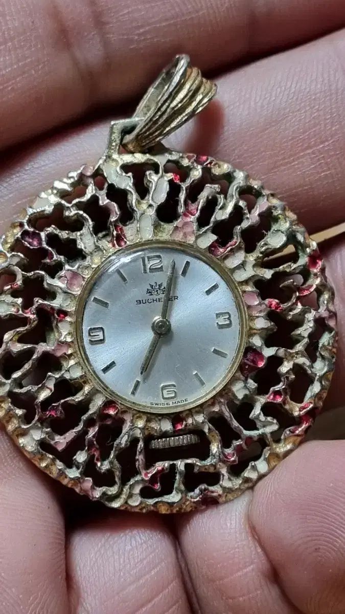 ブケラ ヴィンテージ 懐中時計 ペンダント 機械式