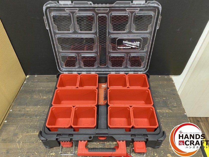 ● ♥品 Milwaukee ミルウォーキー PACKOUT パックアウト 工具箱 ツールケース ブラック 長さ 約500mm×幅 約380mm×高さ 約117mm USTAUSTRALIA_COM_AU