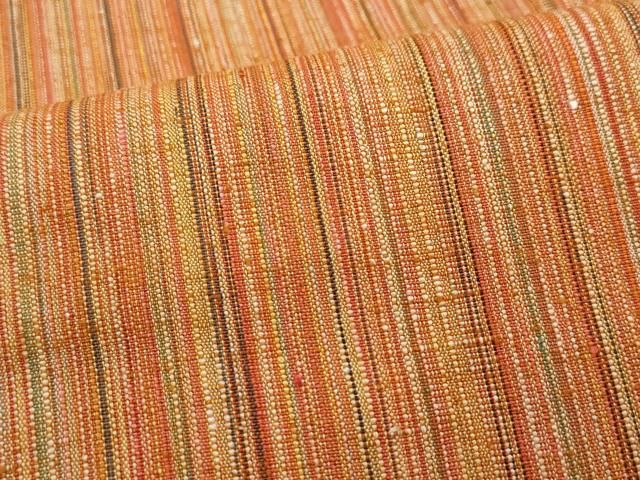 平和屋着物○上質な紬 縞 正絹 逸品 CAAR8385vf