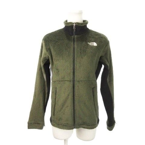 ザノースフェイス THE NORTH FACE ジップインバーサミッドジャケット フリース スタンドカラー ジップアップ 切替 ジャージー生地 ロゴ刺繍 防寒 アウトドア S 緑 グリーン NAW62006 |MN5 GY18