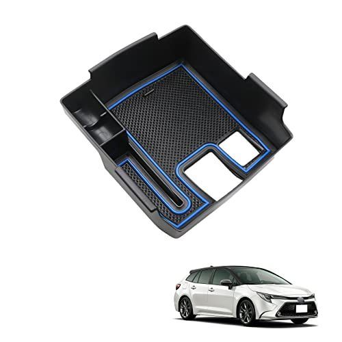 【限定価格】HUAHAO 2021新型 トヨタ カローラクロス カローラツーリング 専用 コンソールボックス センターコンソール コンソールトレイ アクセサリー 小物入れ ABS素材 充電USB機能 ガタガタ