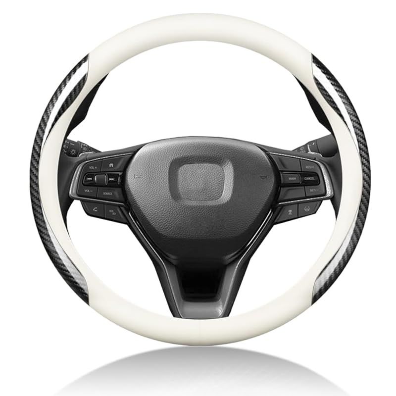 EIING ハンドルカバー 車用 軽自動車 sサイズ 3Dエンボスパターン 滑り止め ステアリングカバー 本革 汎用 おしゃれ 通気性がよい 取付簡単 普通車 ハンドル 保護カバー 高級 内装パーツ 車用