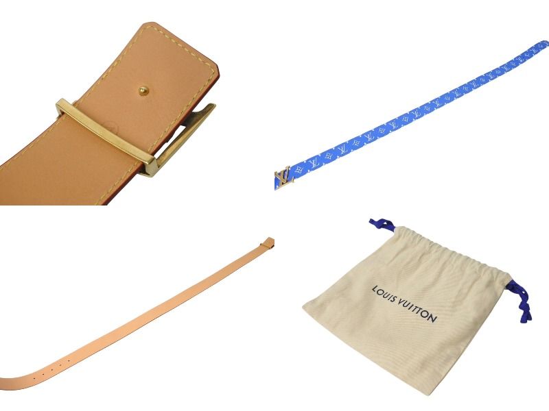 新品同様 LOUIS VUITTON ルイヴィトン ベルト LV イニシャル 40MM  