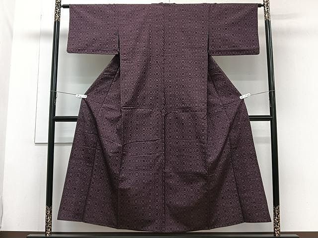 平和屋着物▽上質な紬 単衣 格子 正絹 逸品 CAAW1242xi - メルカリ 