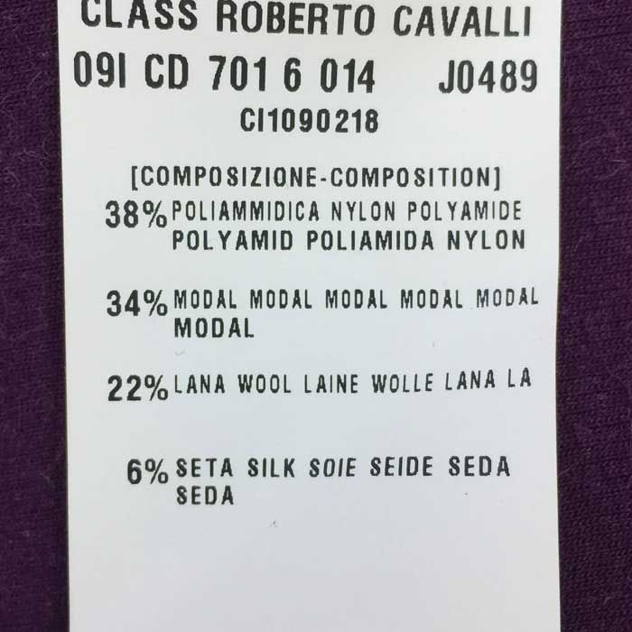 クラス ロベルトカヴァリ Class Roberto Cavalli コート US8 パープル 