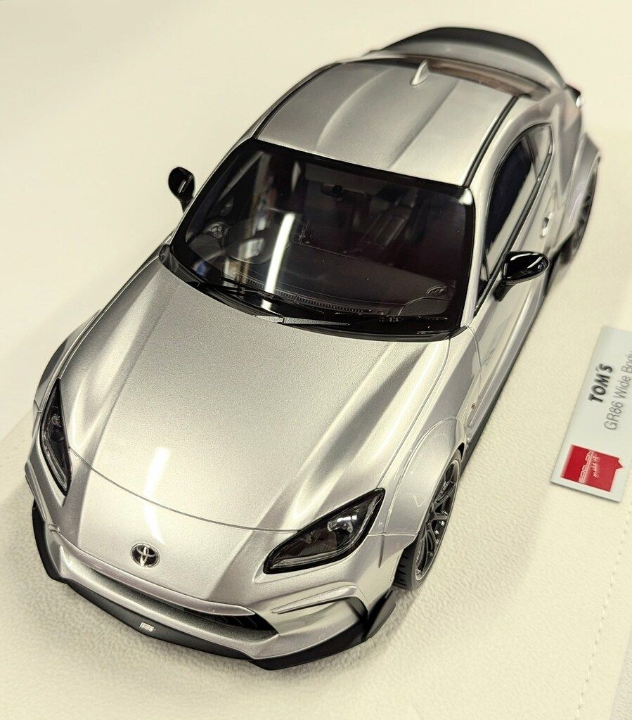 Make Up 1|18 EIDOLON TOM S GR86 Wide Body 2025 アイスシルバーメタリック